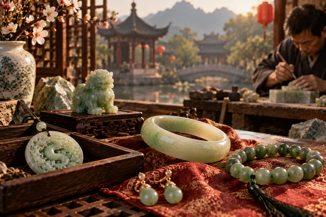 Visuel d’ouverture pour le jade en Chine, le sujet et non l’étiquette