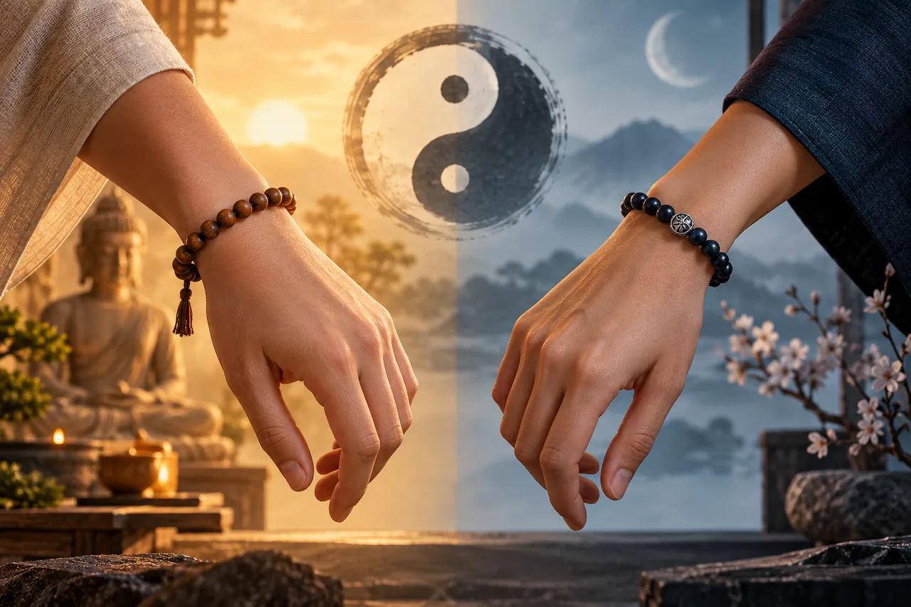 Section sur le poignet auquel se porte le bracelet selon la tradition