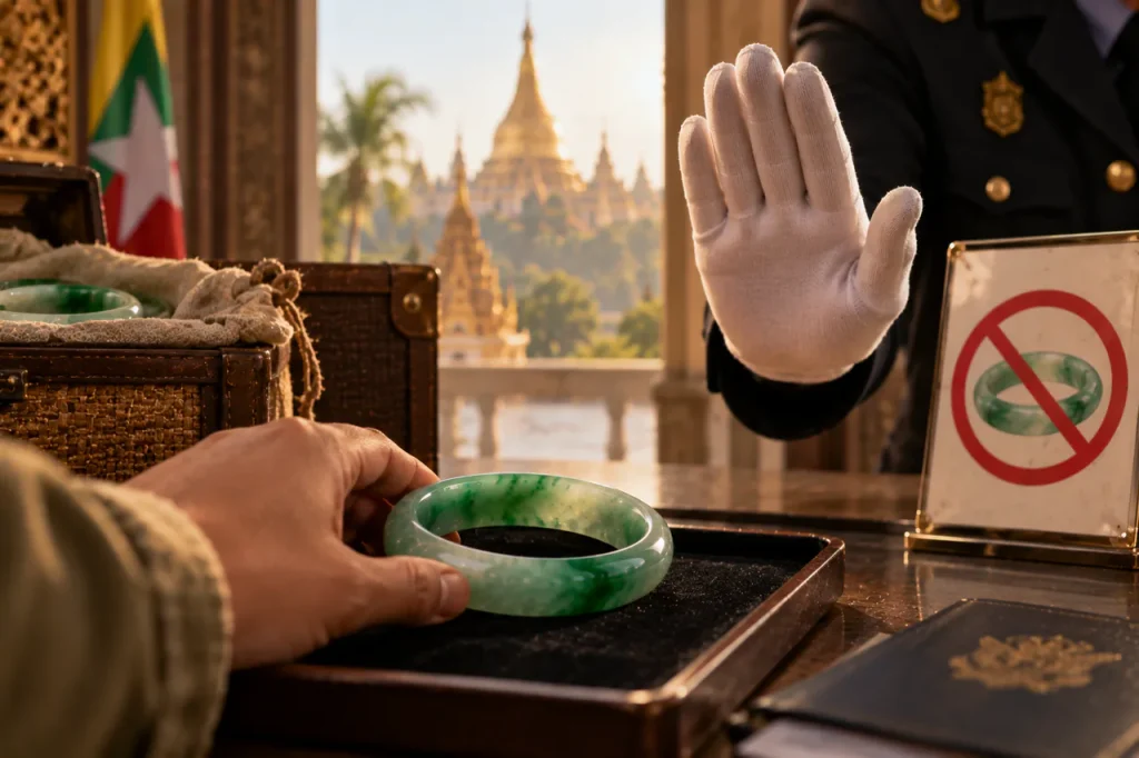 Vue d’ouverture : le refus du jade de Birmanie dans ce catalogue