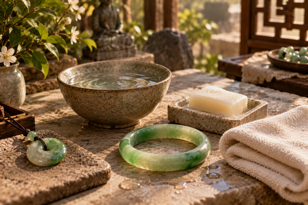 Section sur l’eau tiède, le savon doux et le chiffon
