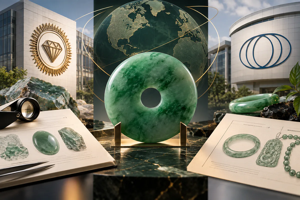 Vue d’ouverture : la nomenclature du jade selon le GIA et la CIBJO