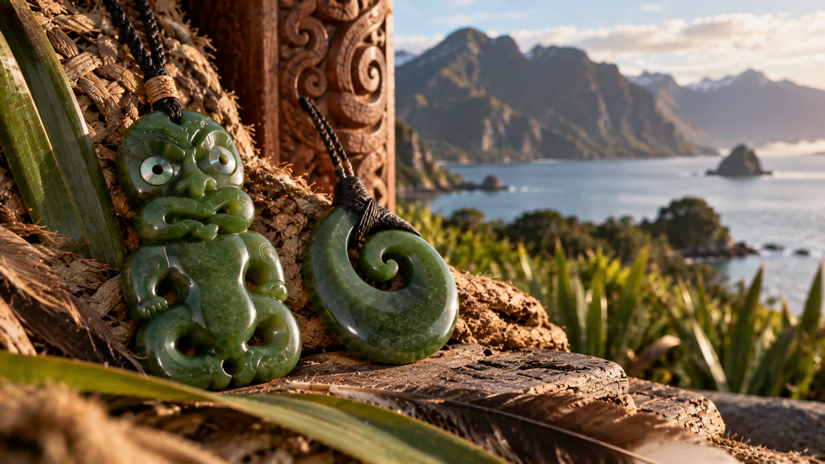 Vue sur le hei-tiki et le koru, formes qu’aucune fiche ne copiera