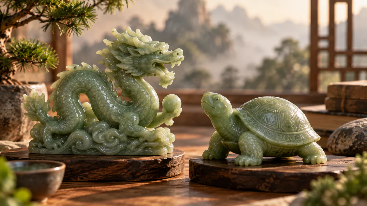 Section sur le dragon et la tortue
