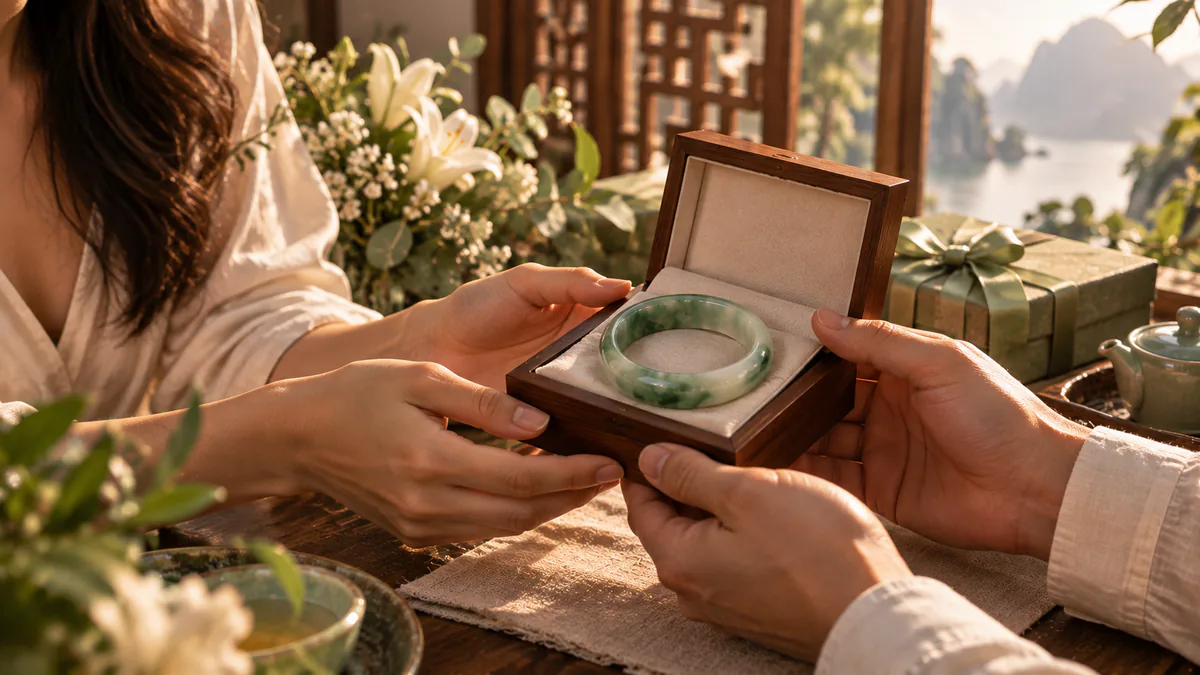 Bandeau d’ouverture : les noces de jade et le bijou qu’on offre