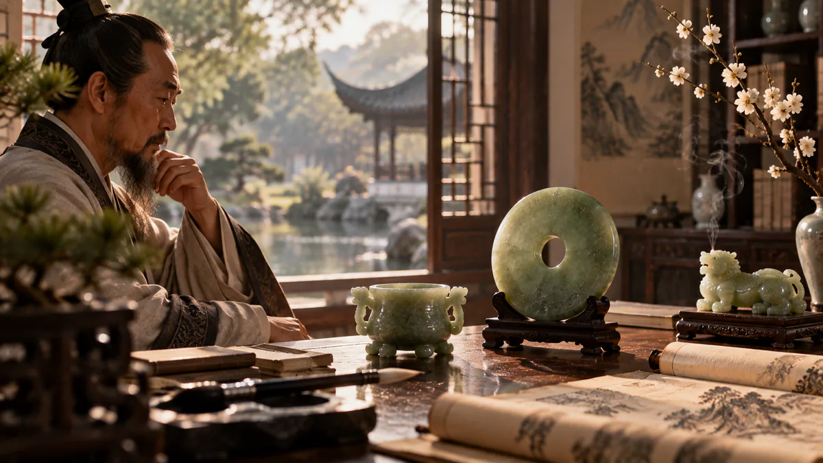Ce que traite l’article : les vertus morales du jade dans la pensée chinoise