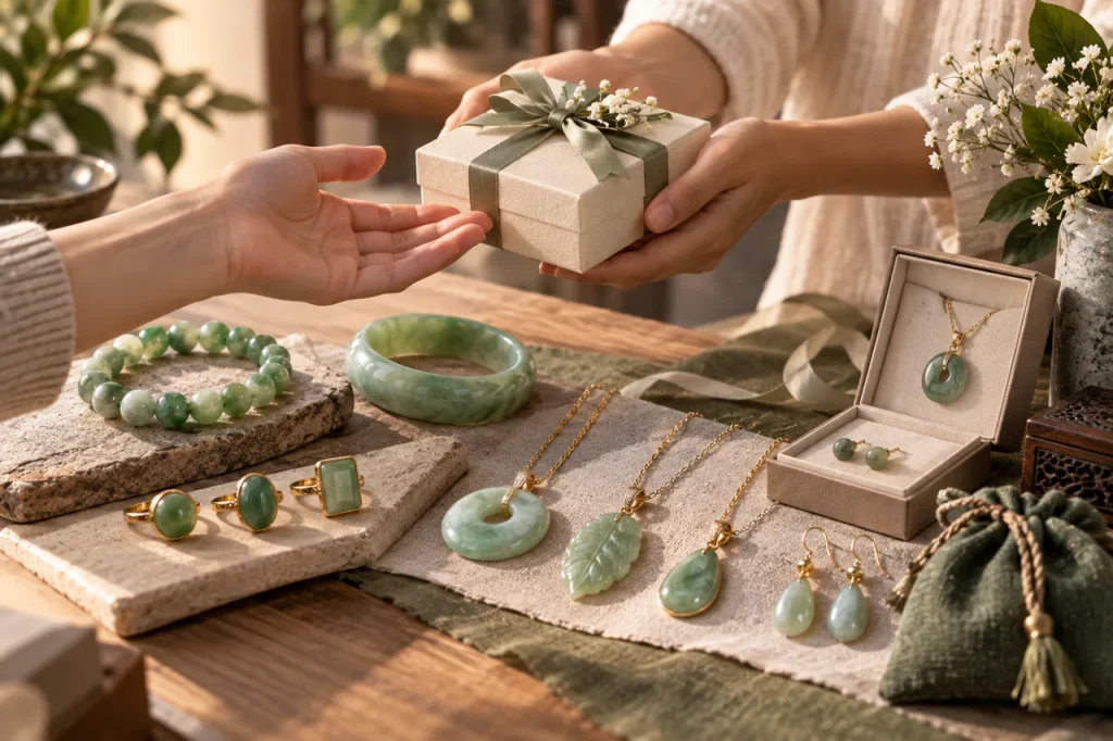 En-tête de l’article sur le choix d’un bijou en jade à offrir