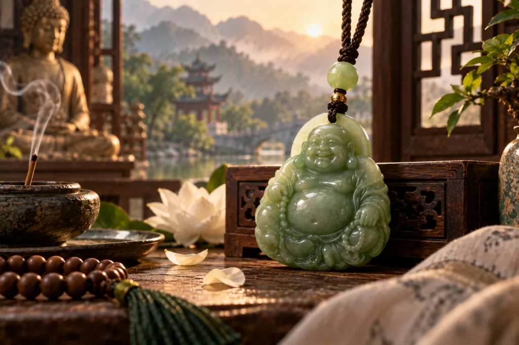 Bandeau de l’article sur le pendentif bouddha en jade et la figure qu’il représente