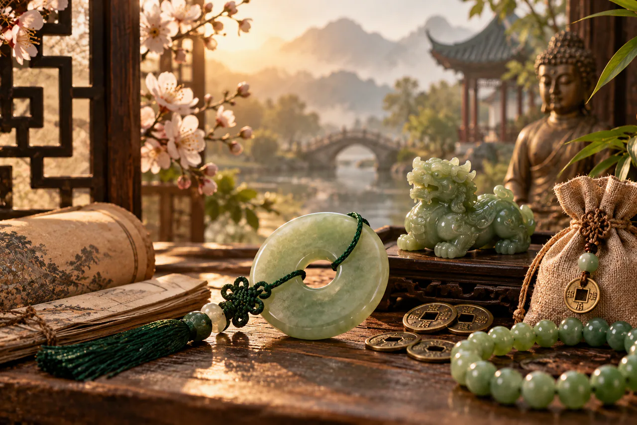 Ce que traite l’article : l’origine de la réputation de porte-bonheur du jade