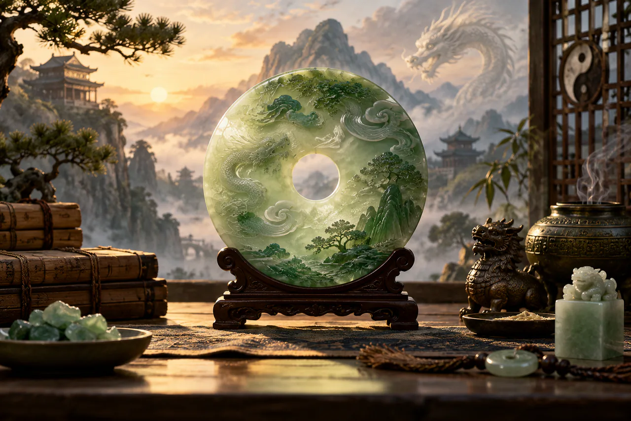 Section sur ce que la Chine ancienne a mis dans le jade