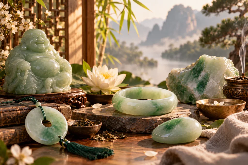 Le sujet de l’article en une vue : ce que la tradition prête au jade