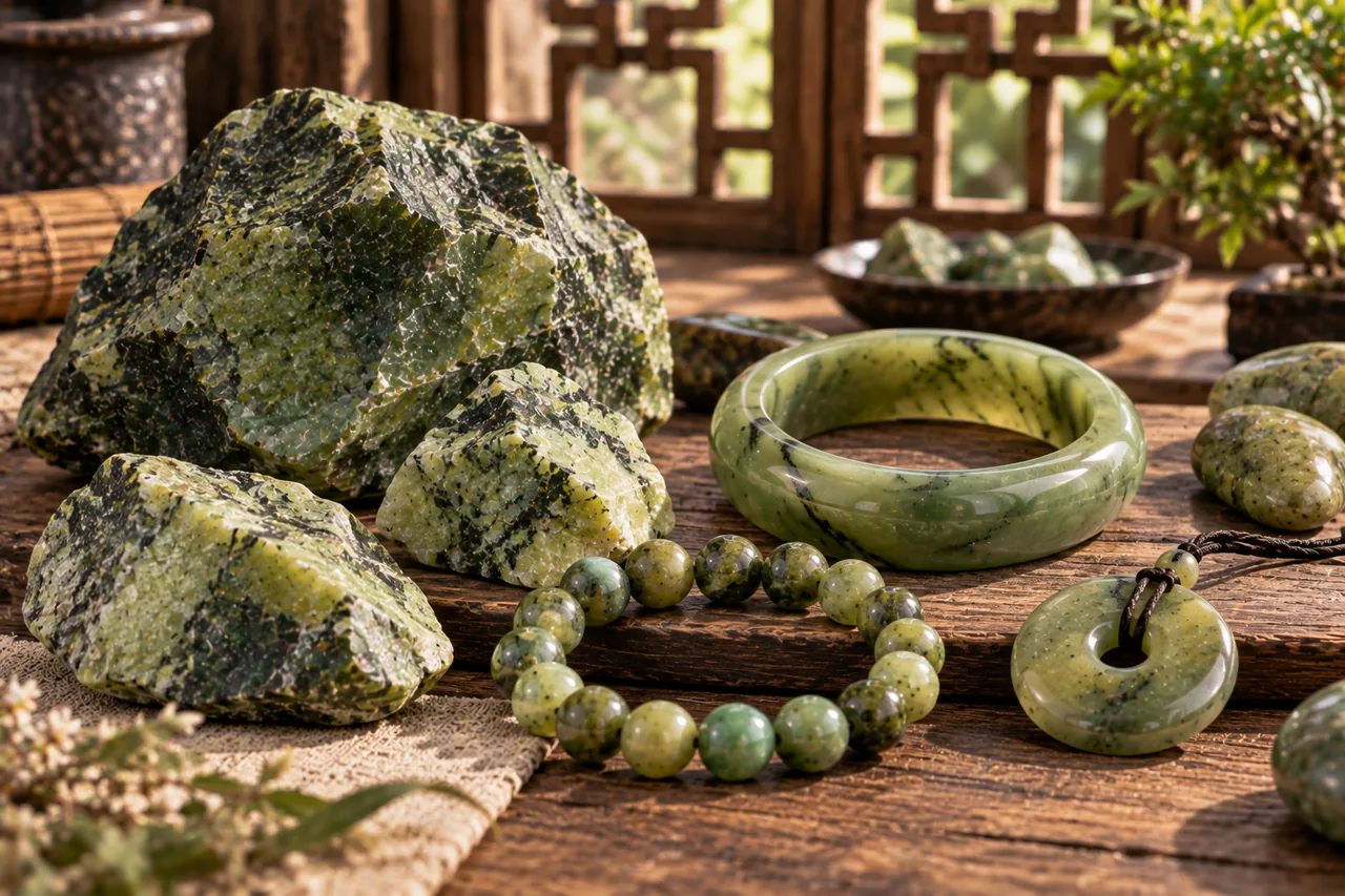 Vue consacrée à la serpentine, la plus fréquente des confusions