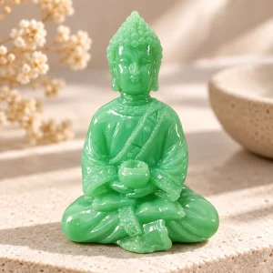 Statuette en jade, sujet sculpté en néphrite